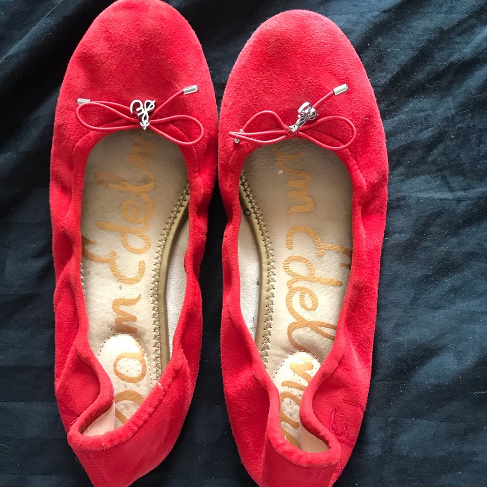 Red Sam Edelman Felicia flat